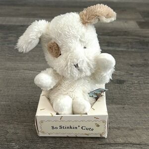 Bunnies By The bay Wittle Puppy White Tan‎ 5" New So Stinkin Cute Mini
